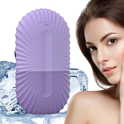 Silicone Ice Face Roller Reusable Ice Facial Mold Cooling Refreshing 6.2X4.4X11.4Cm Facials Roller Massage Skincare Facial Cooling Massage for Face Eye Neck Brighten Skin Reduce Puffiness